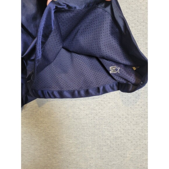 Starter Shorts Mens 3XL Dazzle Shiny Drawstring Navy Blue Gym Basketball Retro - Picture 7 of 13